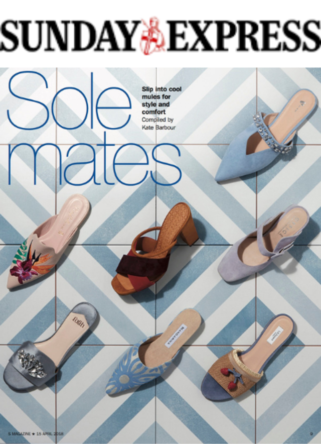 Sunday Express - Mandarina Shoes in the media