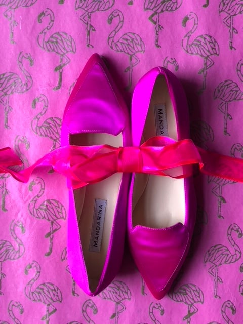 Shocking pink shoes Thumbnail