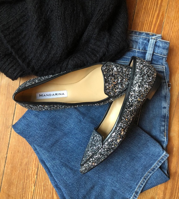 glitter party shoes