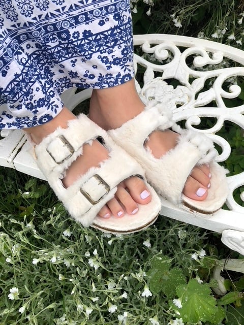 White Snugglies Mandarina Shoes