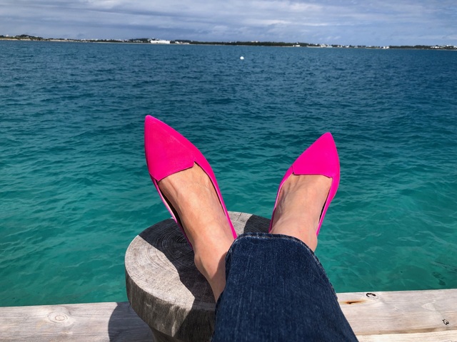 Neon pink hot sale loafers