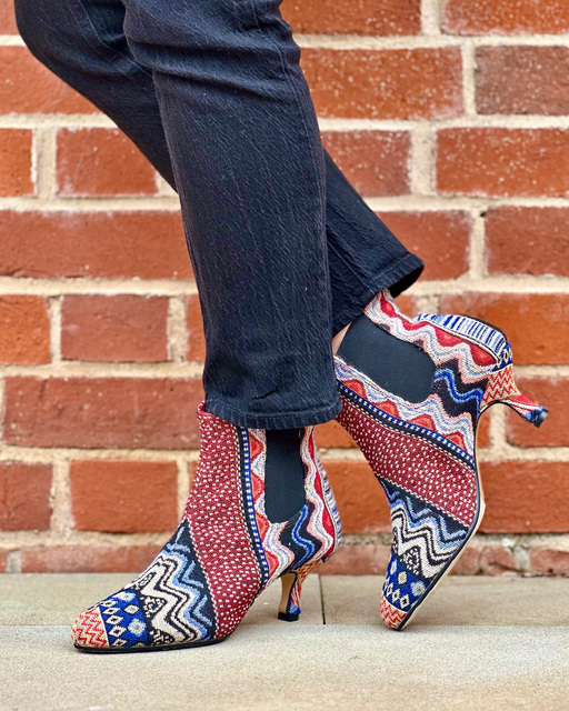 patterned ankle boots Thumbnail