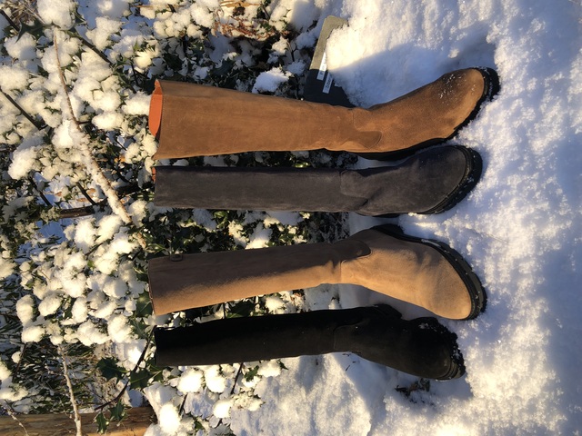 Taupe sales long boots