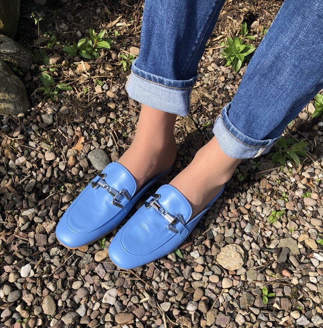 Azul Mules UK5 UK7 Mandarina Shoes