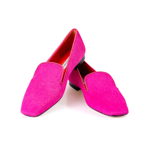 bright pink loafers Thumbnail