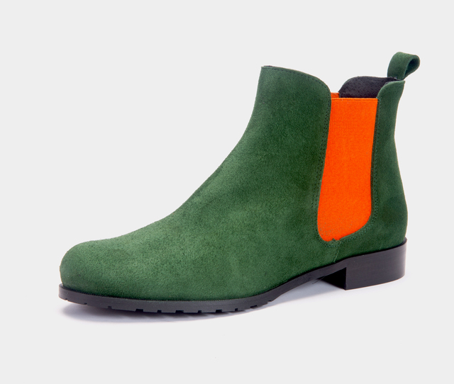 Chelsea Boots / Green & Orange Thumbnail