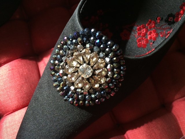 Diamanté Clip-On Shoe Buttons