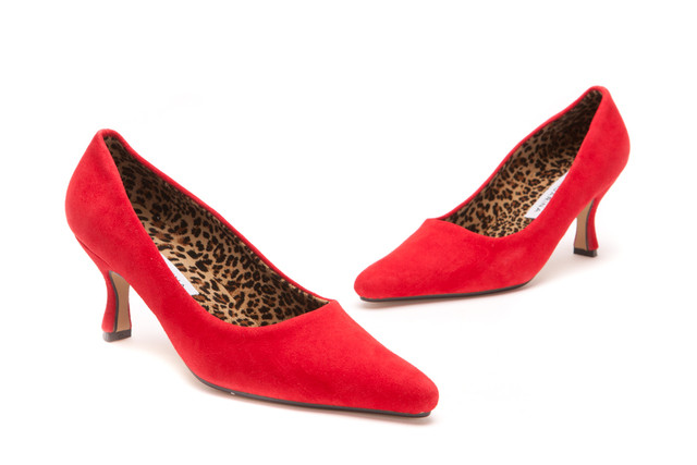 red suede court shoes uk