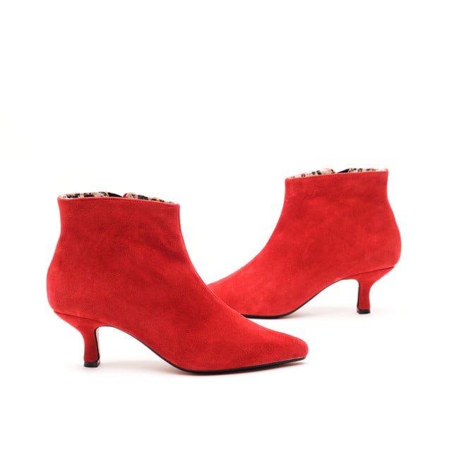 Petra Pixie Boots / Red Suede