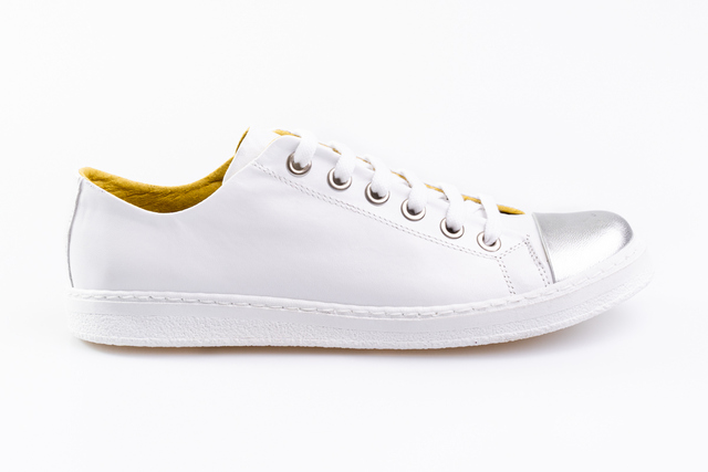 White Leather Sneakers  Thumbnail