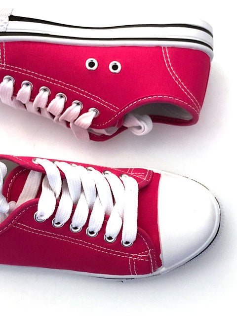 Basic Pink Canvas Sneakers