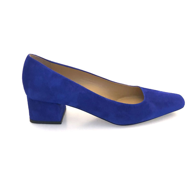 Harolina Women's Blue Metallic Stiletto Pumps | Verali Shoes