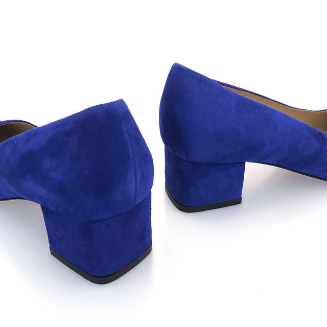 Womens Royal Blue 4 Inch Heels With Strap In Good Condition | eBay