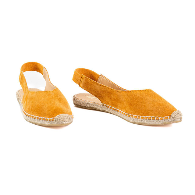 suede espadrille sandals orange Thumbnail