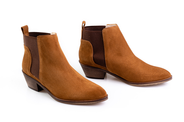 Tan Suede Ankle Boots Thumbnail