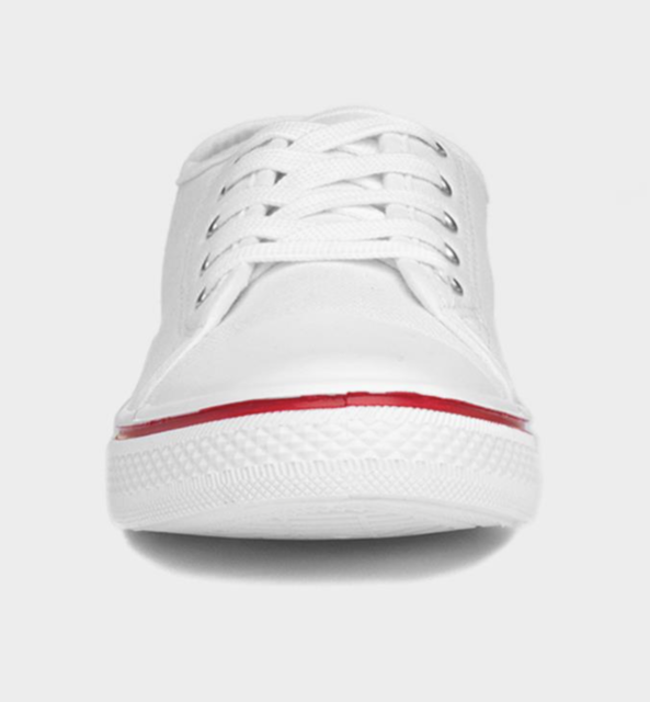 Basic White Canvas Sneakers Thumbnail