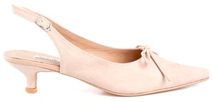 Ecru Kitten Heels