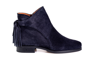 Trinny Tassel Boots / Navy