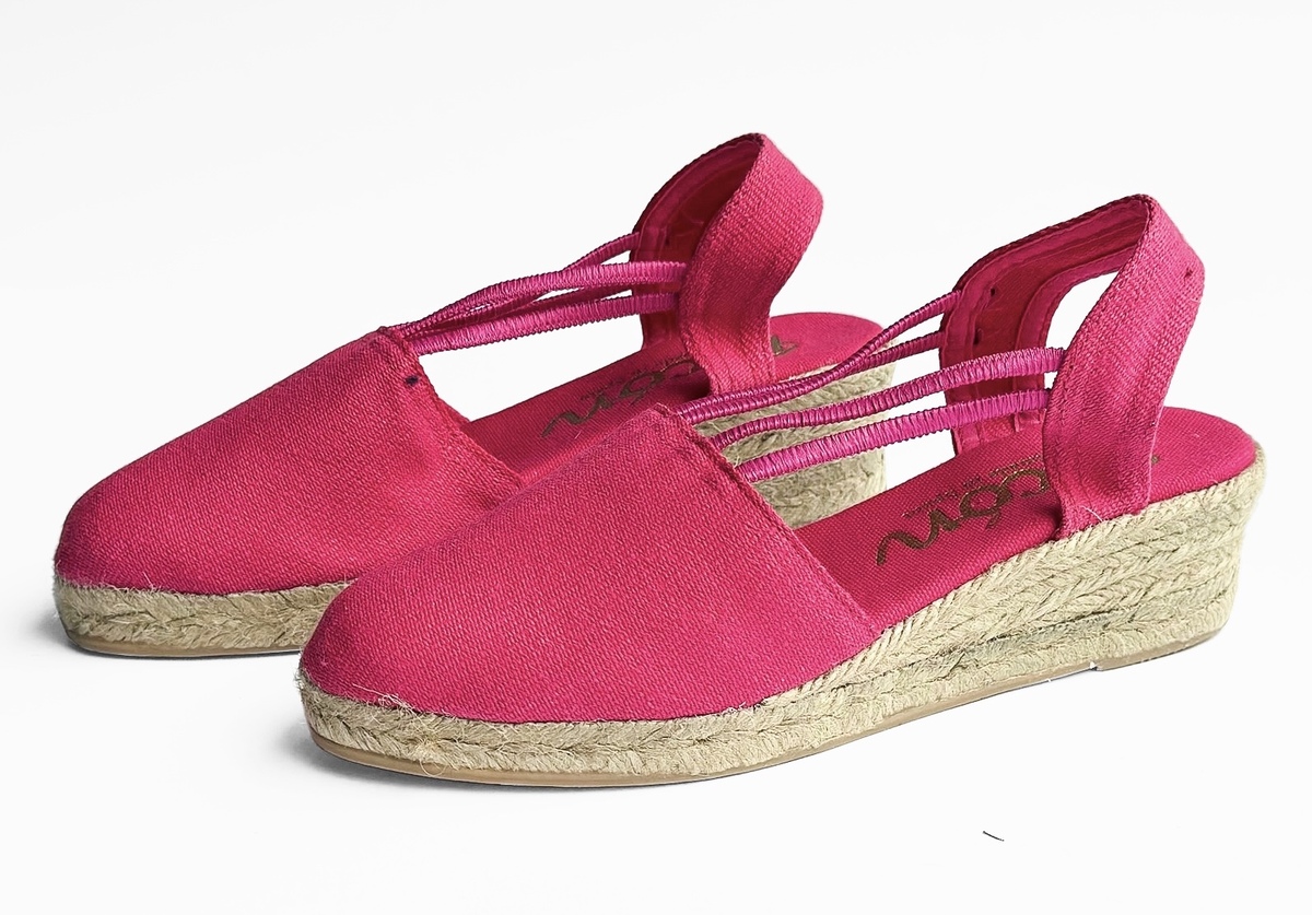 Malaga Summer Espadrilles / fluoro pink