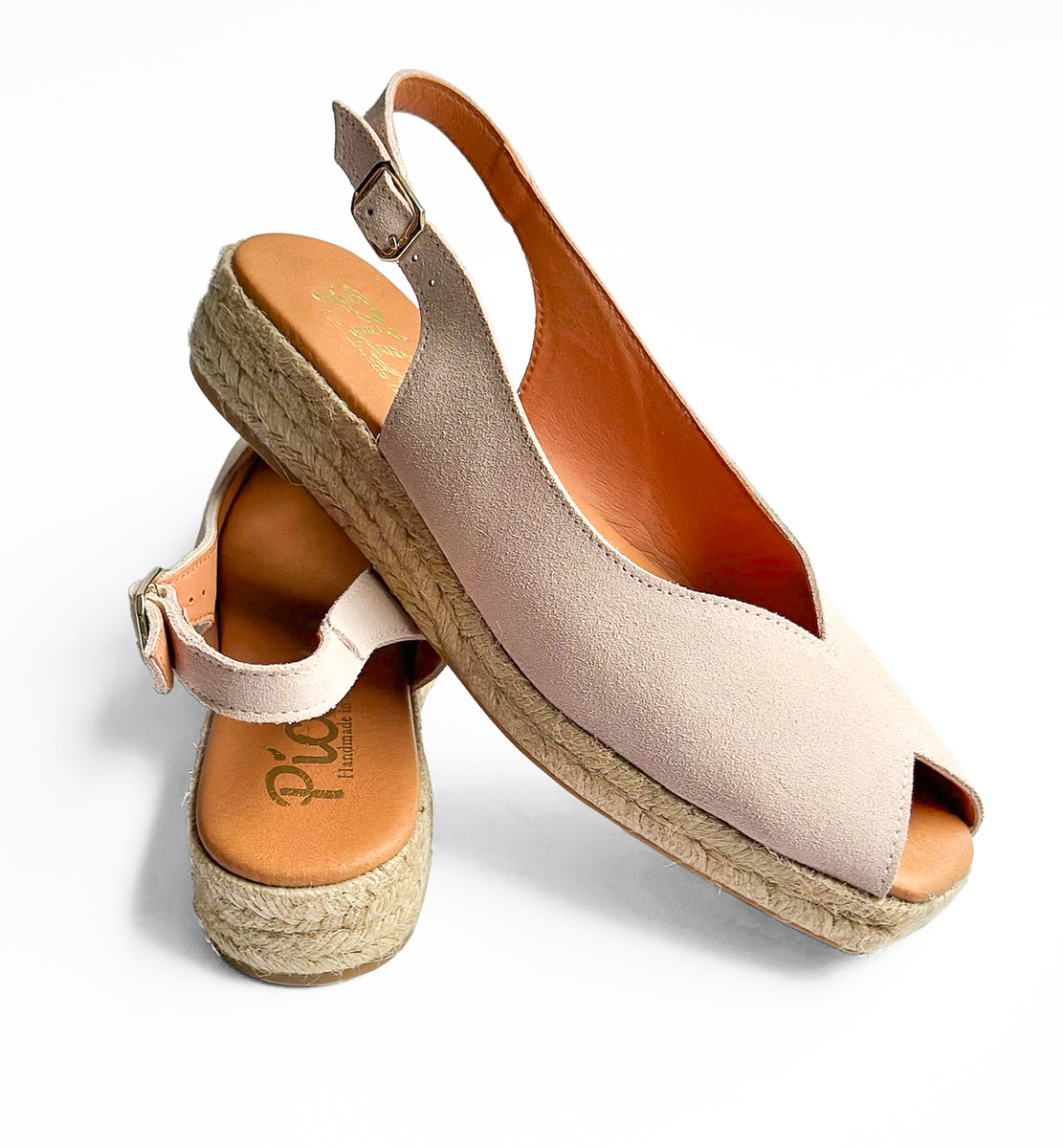 Nude Low Wedge Espadrilles 