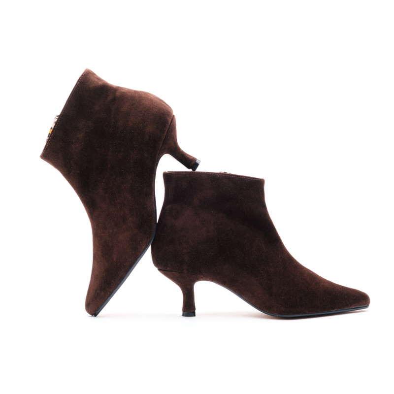 Petra Pixie Boots / Brown Suede