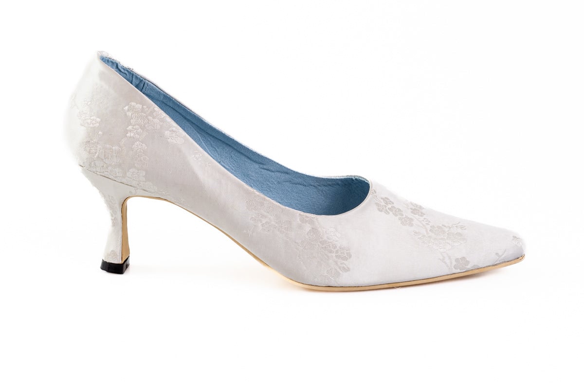 White Wedding Court Shoe