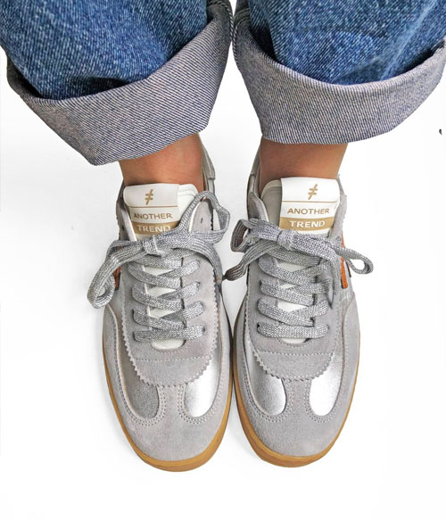 Another Trend Silver and grey Trainers
