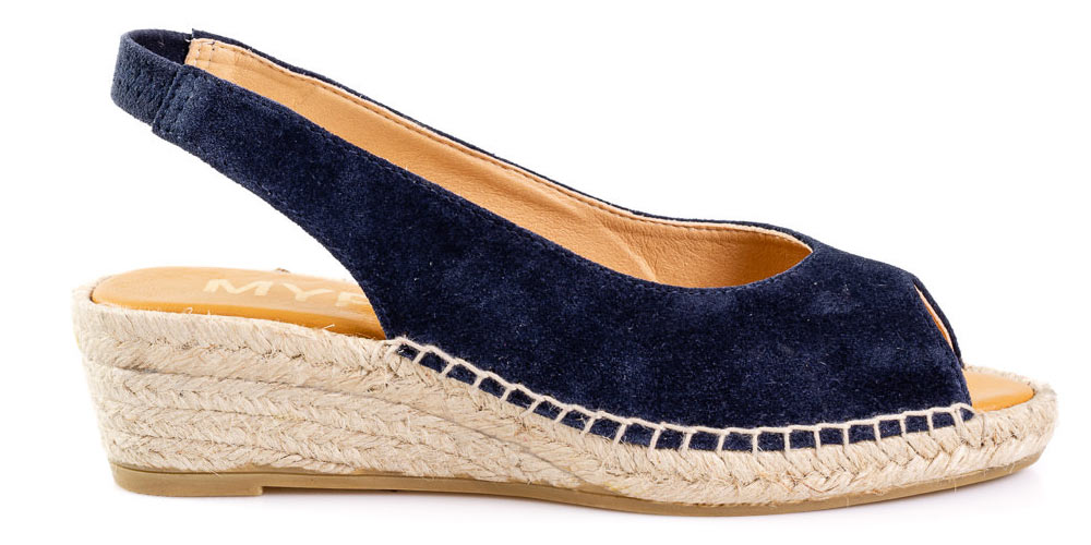 navy suede espadrilles