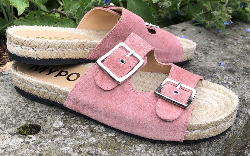 Pink Two Strap Sandals