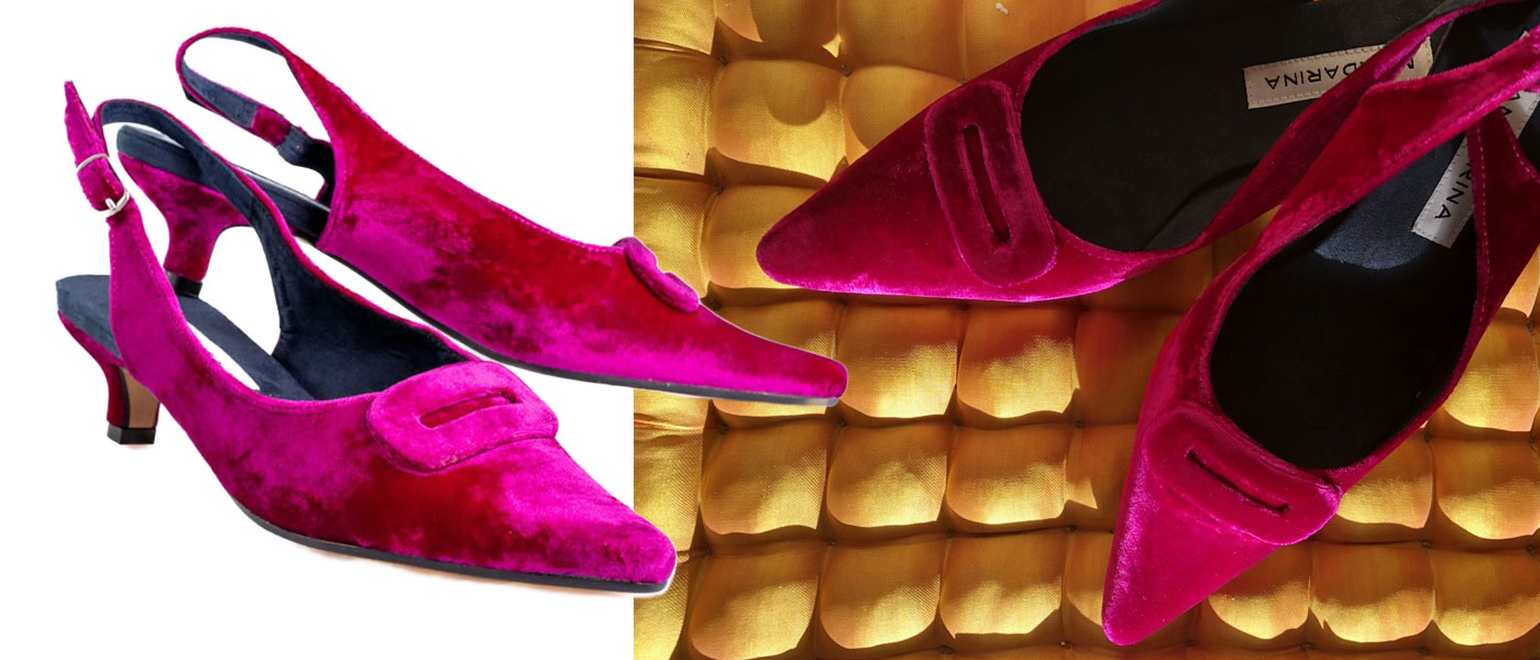 Pink Velvet Shoes